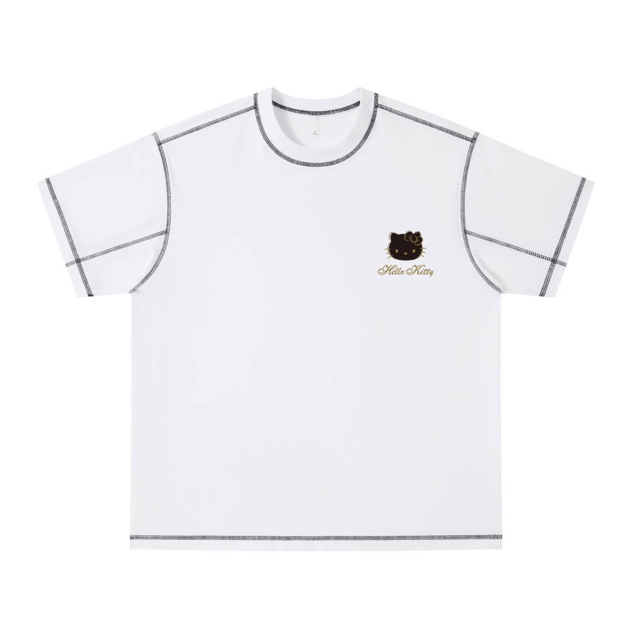 Sanrio Hello Kitty T Shirts Unisex Crew Neck Moderate Straight Fit