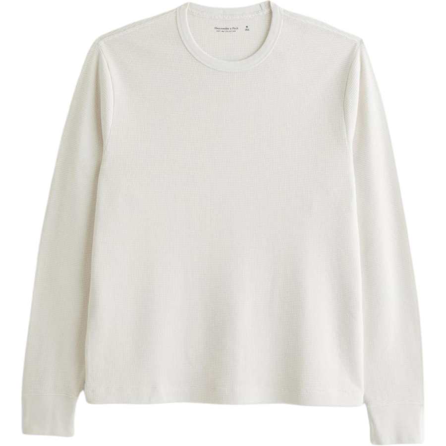 Abercrombie&Fitch T Shirts Men's Cream Crew Neck Moderate