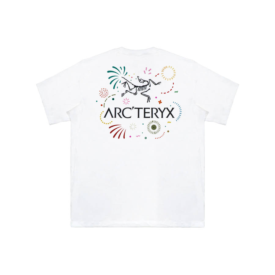Arcteryx KRAGG T Shirts Unisex White International, Suggestion Size Down Crew Neck Thin Straight Fit