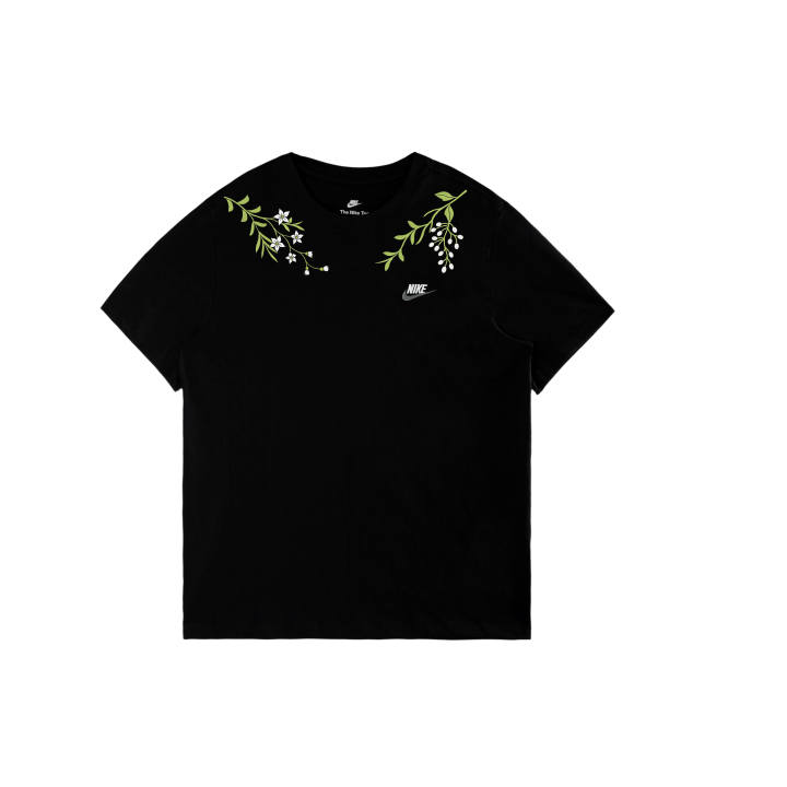Nike Nike Sportswear T Shirts Men's Black/White/Dark Gray Crew Neck Moderate