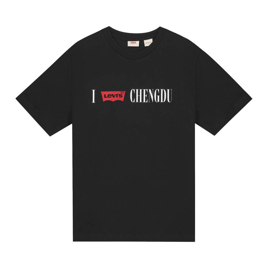 Levis Levis T Shirts Unisex Black Crew Neck