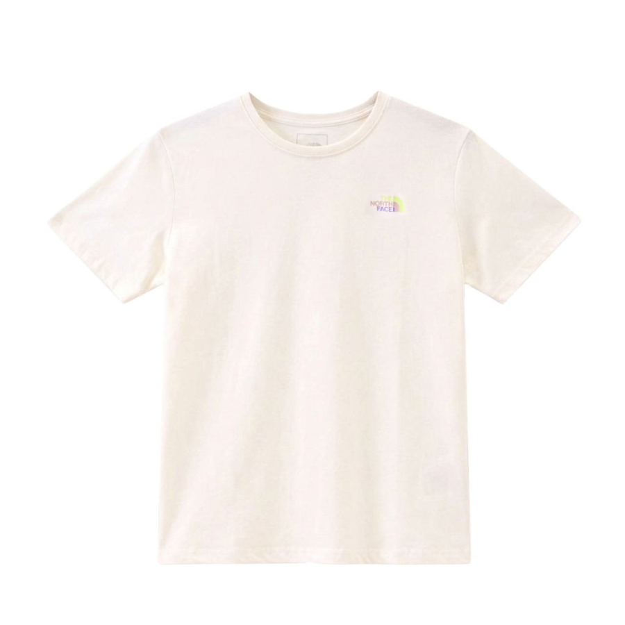 THE NORTH FACE T Shirts Women's QLI Dune White Crew Neck