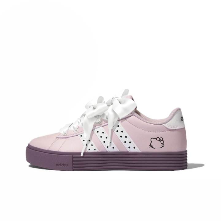 Adidas Adidas Daily 4.0 Skateboard Shoes Unisex Low Top Pink/White