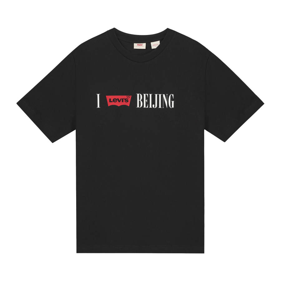 Levis Levis T Shirts Unisex Black Beijing Crew Neck