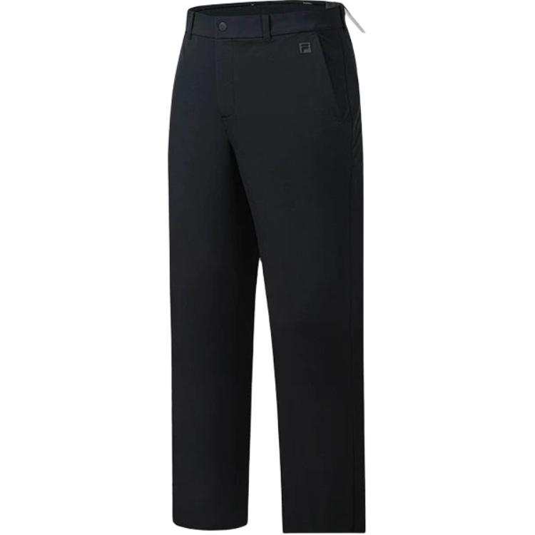 FILA Knitted Sweatpants Men's Pitch Black BK Moderate Straight Fit Pants