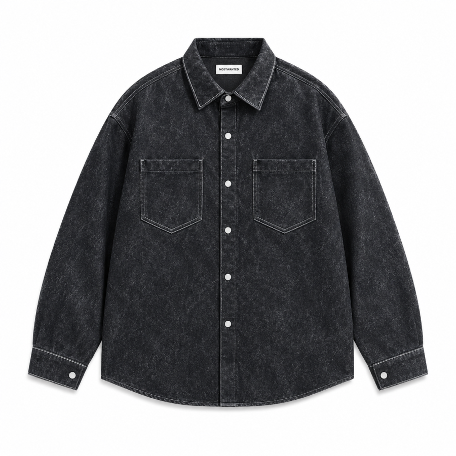 MostwantedLab MostwantedLab Shirts Unisex Lapel Moderate