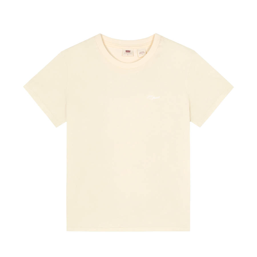 Levis Levis T Shirts Women's Ecru Crew Neck
