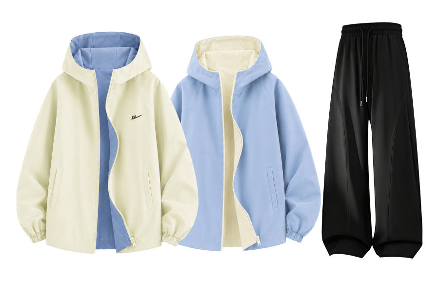 WARRIOR Couple Sets Women's Hooded Non Detachable Moderate
