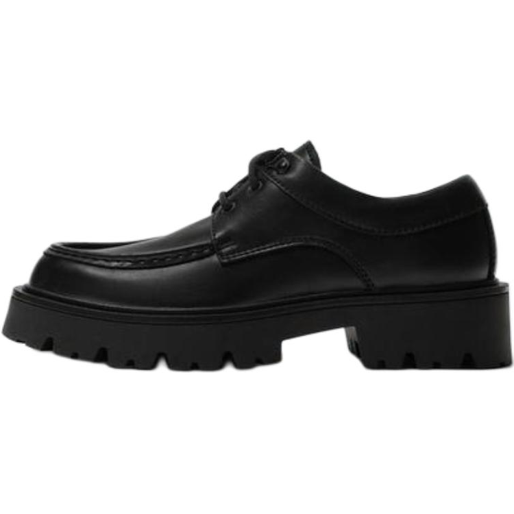 ZARA Casual Leather Shoes Men's Black