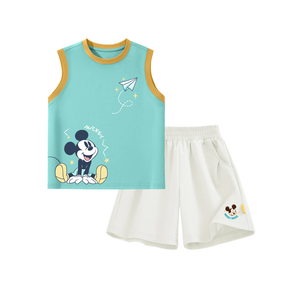 Disney Kids Casual Sportswear Crew Neck Thin Stretch