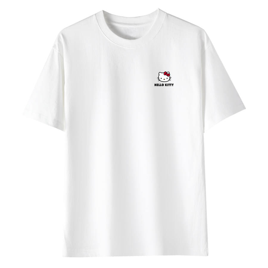 Sanrio Hello Kitty T Shirts Unisex Crew Neck Thin Straight Fit