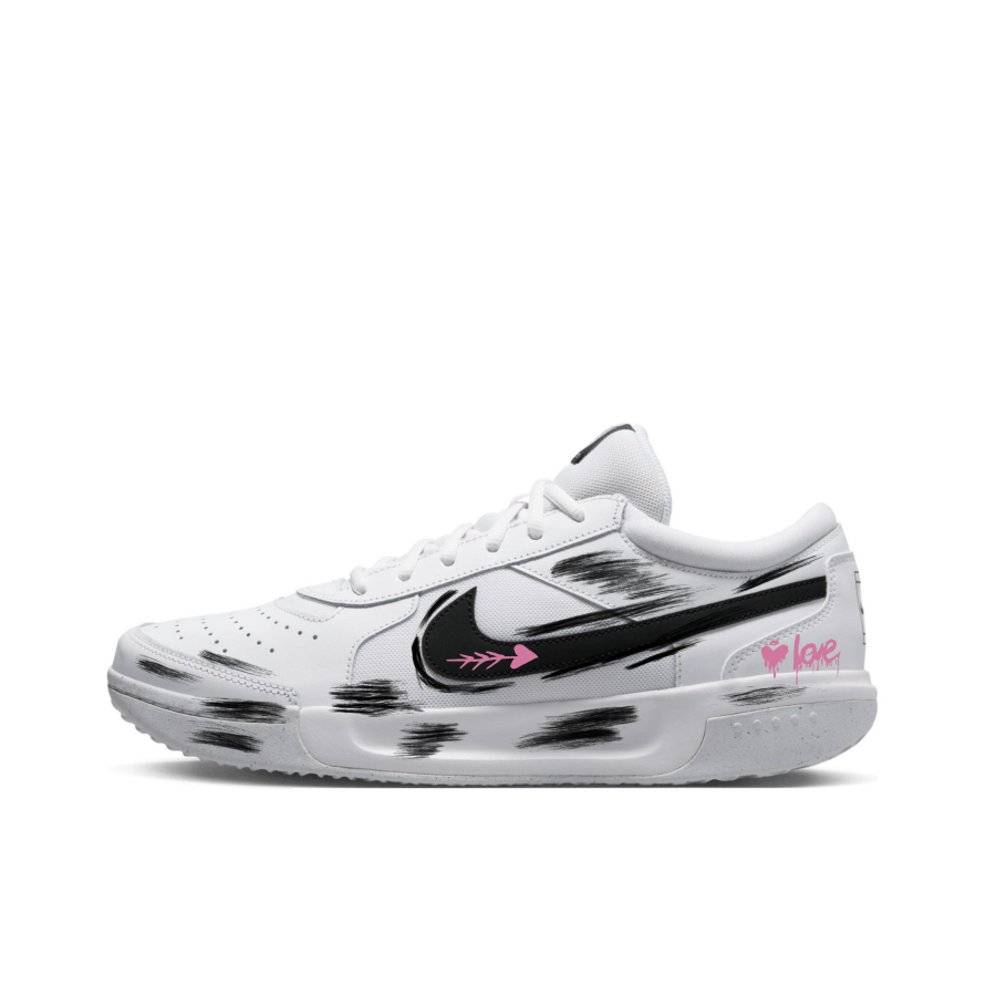 Nike Nike Court Lite 3 Tennis Shoes Men's Low Top White Black Blue Purple Gradient Graffiti Colorway