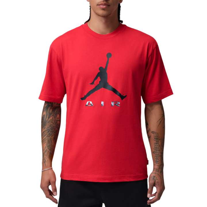 Jordan Jordan Brooklyn T Shirts Men's University Red/Black Crew Neck