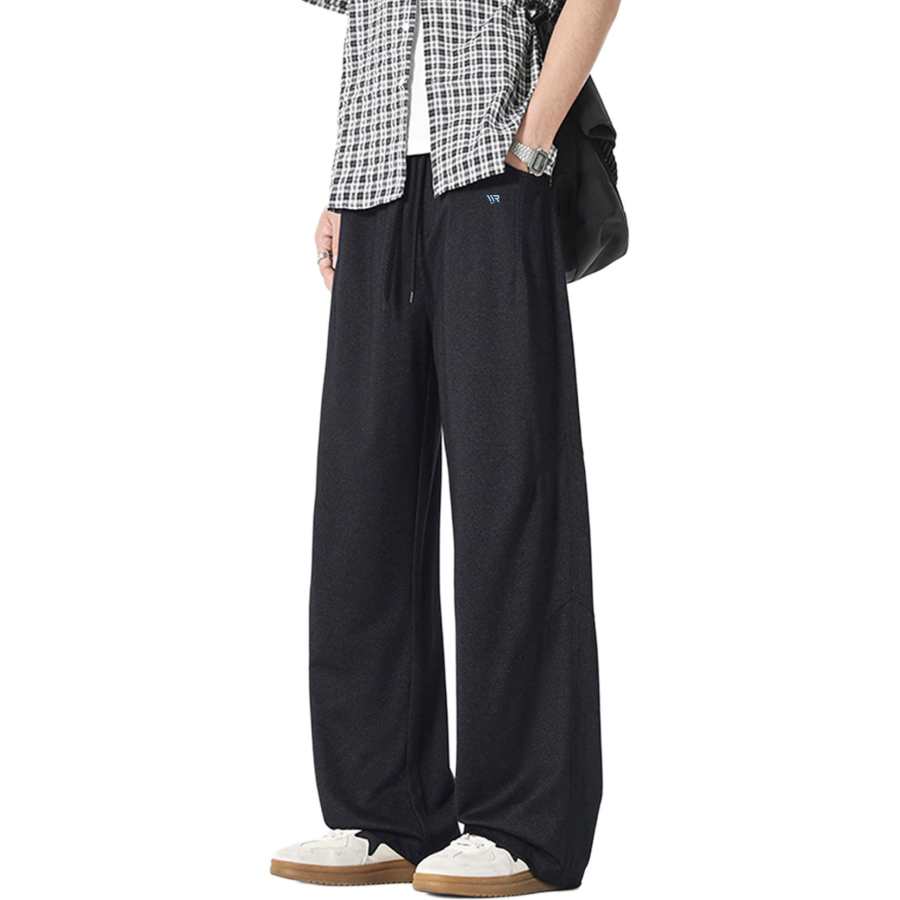 WARRIOR WARRIOR Casual Pants Unisex Thin Wide Leg Pants