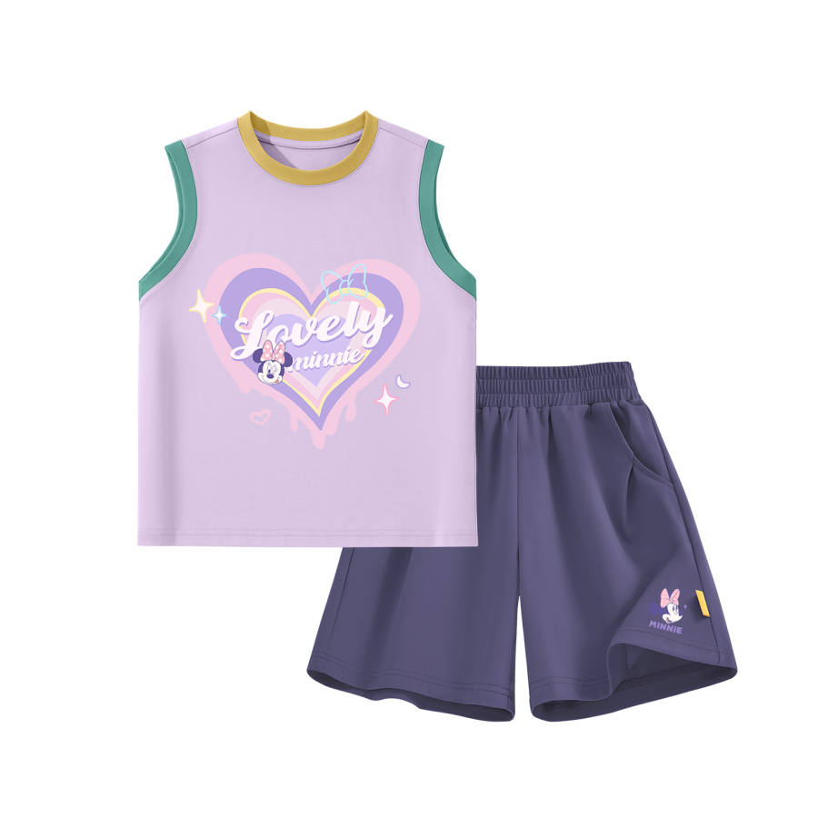 Disney Kids Casual Sportswear Crew Neck Thin Stretch