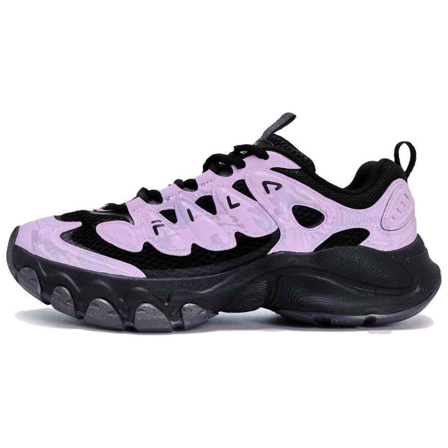 FILA TRUFFLE Chunky Sneakers Men's Low Top Black/Gold/Purple