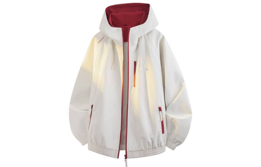 WARRIOR Windbreaker Jackets Unisex Hooded Non Detachable Moderate Straight Fit