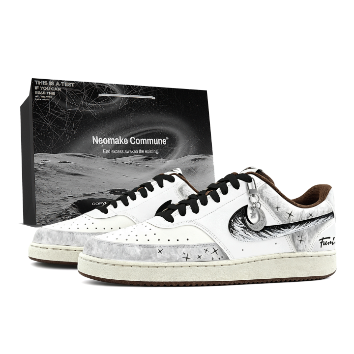 Nike Nike Court Vision 1 Skateboard Shoes Unisex Low Top White