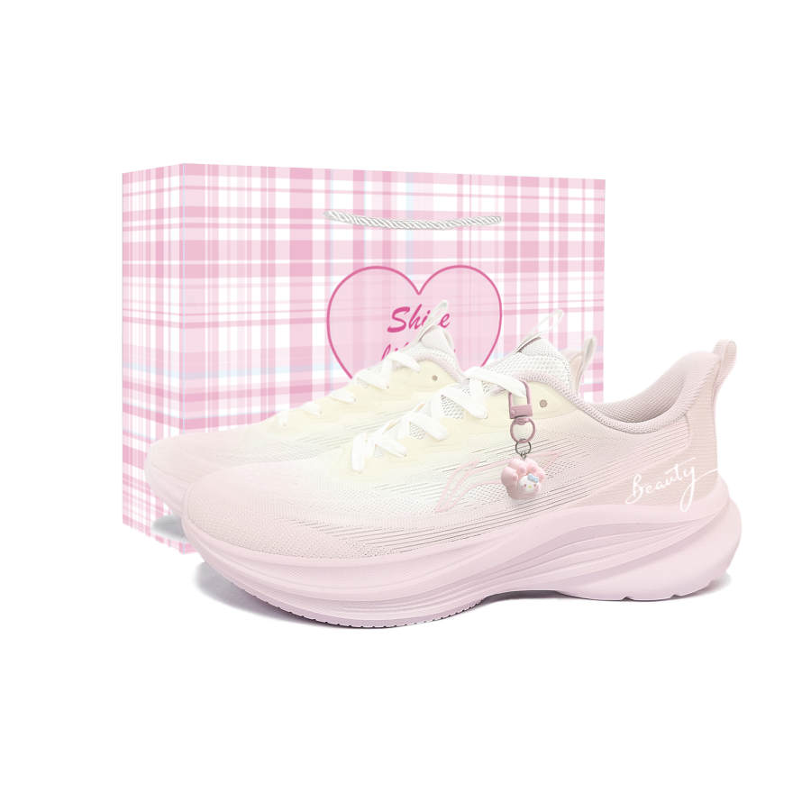Li-Ning Li Ning Light Breeze Running Shoes Women's Low Top Pink