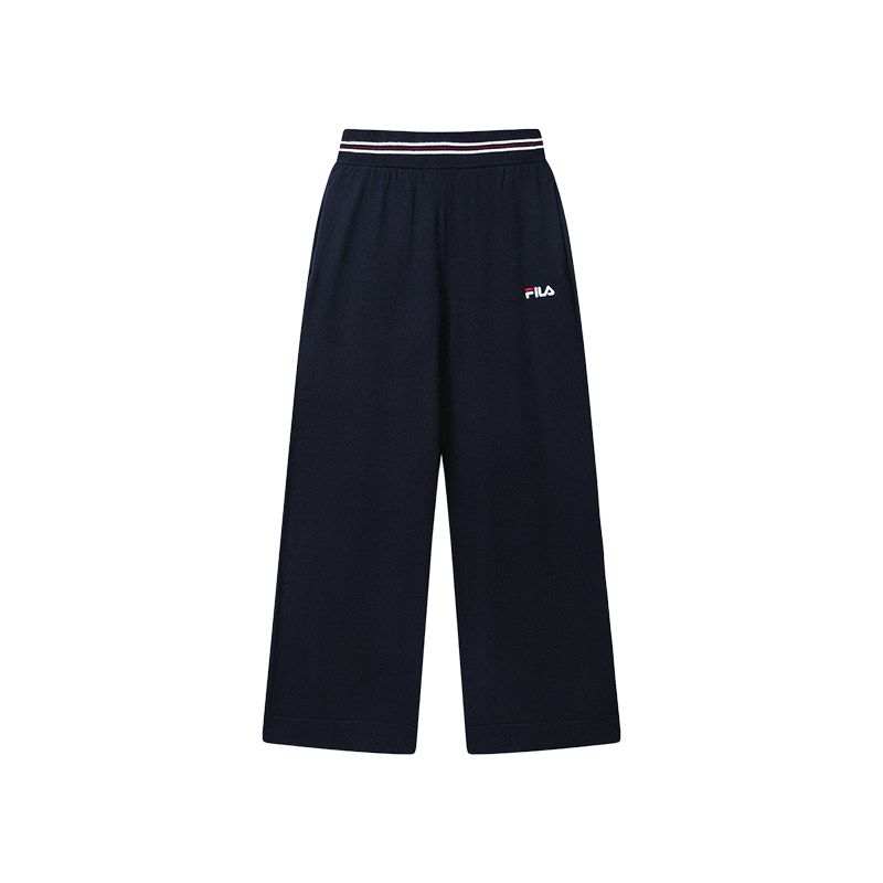 FILA Heritage Casual Pants Women's Legend Blue NV Moderate Straight Fit Pants