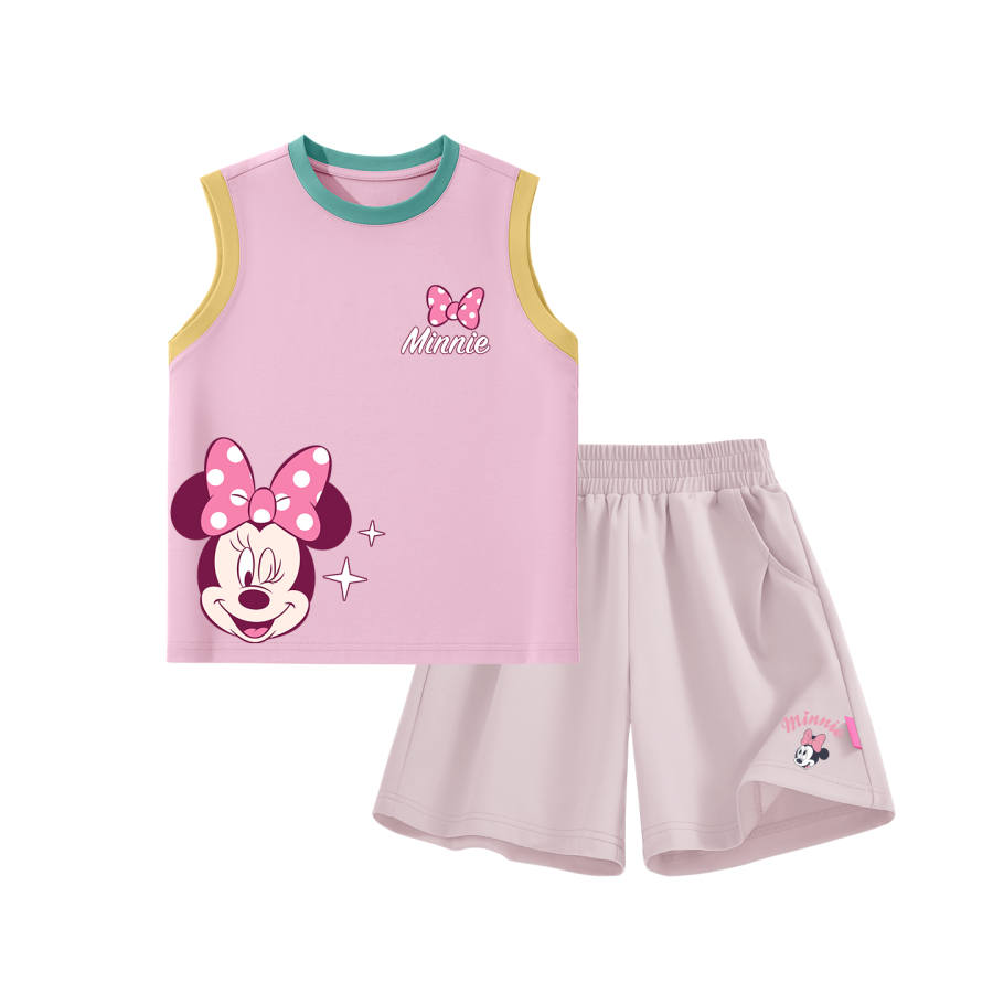 Disney Kids Casual Sportswear Crew Neck Thin Stretch