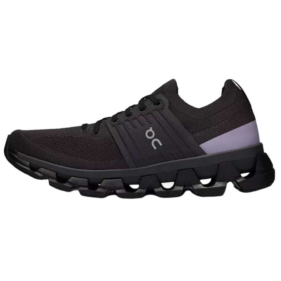 On Cloudswift 3 Fabric Cushioning Slip Resistant Coverage Low top Casual Running Shoes Women's Gray Purple