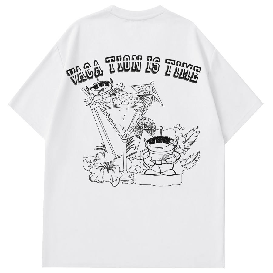 Disney T Shirts Unisex Crew Neck Thin Straight Fit
