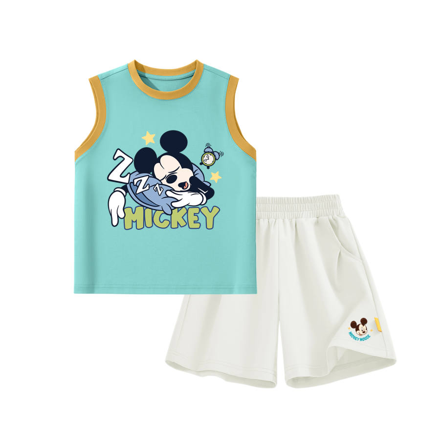 Disney Kids Casual Sportswear Crew Neck Thin Stretch