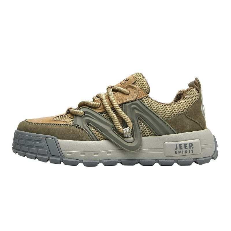 JEEP SPIRIT Low top Skateboard Shoes Men's Light Sandy