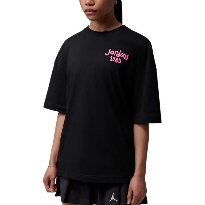 Jordan Jordan T Shirts Women's Black Crew Neck