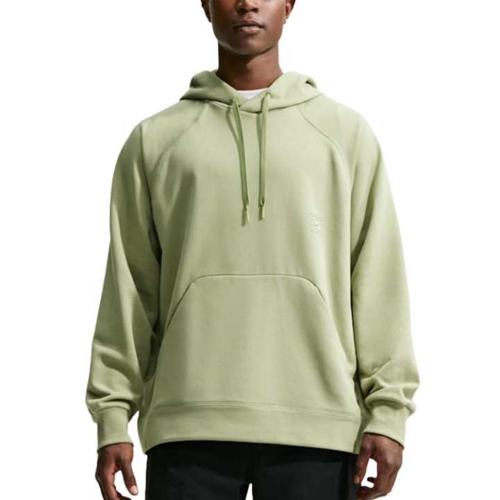 Nike Nike Fleece Tops Men's Gray Olive Green Hooded Non Detachable Moderate