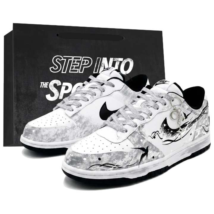 Nike Nike Big Skateboard Shoes Men's Low Top Gray