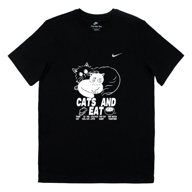 Nike Nike Sportswear T Shirts Unisex Black Crew Neck Moderate