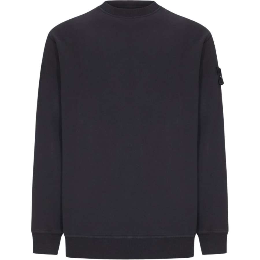 STONE ISLAND Sweatshirts Men's Black Crew Neck Moderate Other