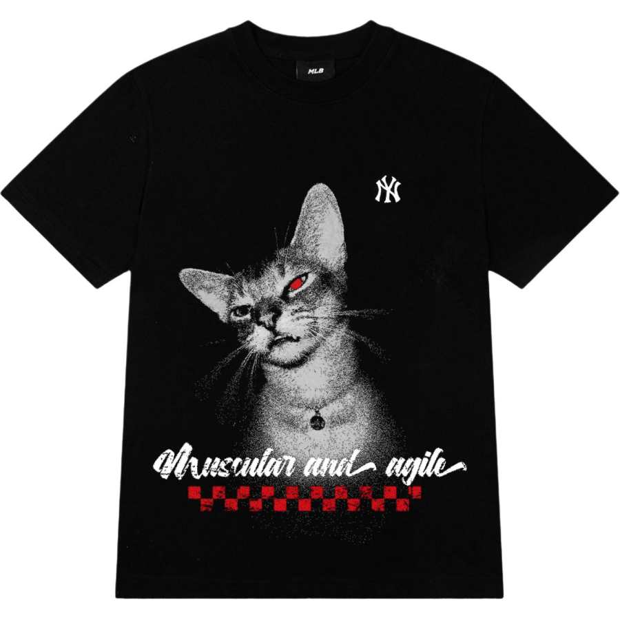 MLB MLB T Shirts Unisex Black Crew Neck Moderate Other