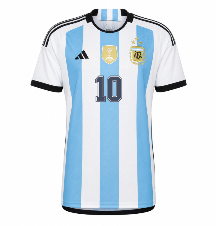 Adidas Adidas Argentina Team Soccer Jerseys Unisex White Crew Neck Thin Straight Fit