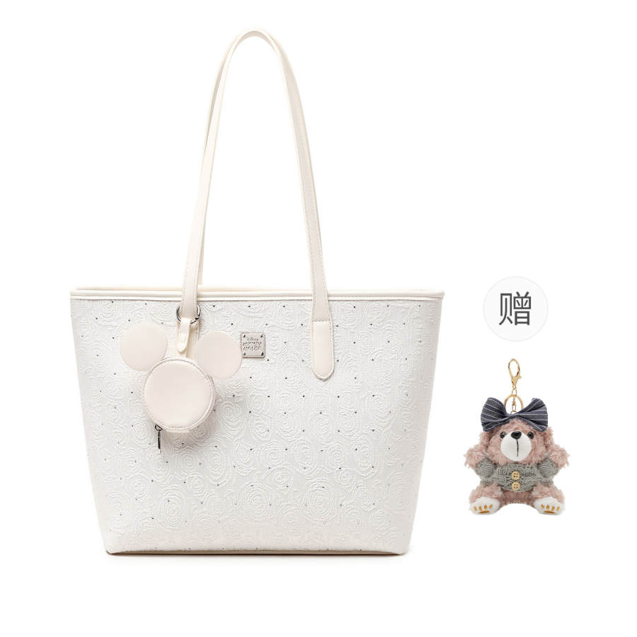 Disney Mickey Mouse Shoulder Bags White Charm Included