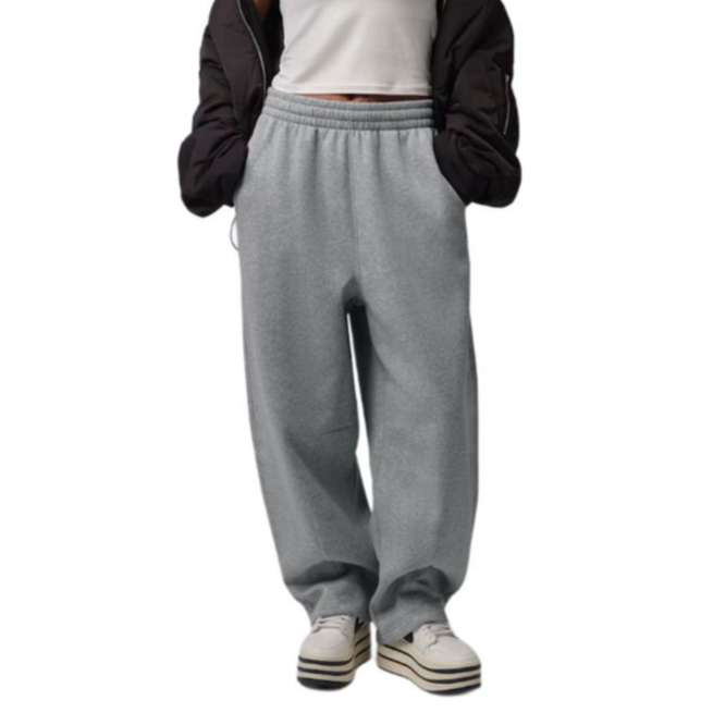 Jordan Jordan Brooklyn Fleece Pants Women's Dark Gray Moderate Wide Leg Pants