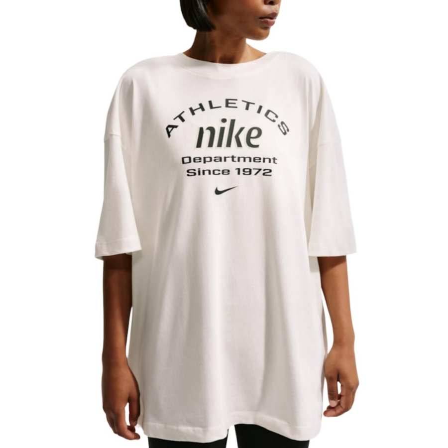 Nike Nike T Shirts Women's Sail White/Black Crew Neck