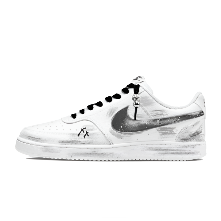 Nike Nike Court Vision 1 Skateboard Shoes Unisex Low Top Gray