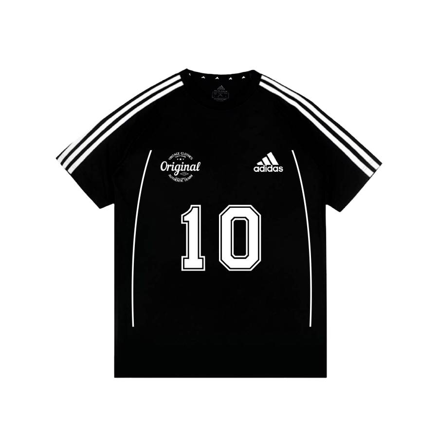 Adidas Adidas Football T Shirts Unisex Black Crew Neck Moderate