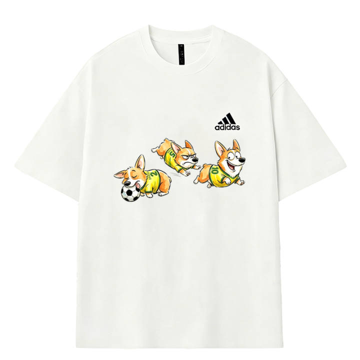 Adidas Adidas T Shirts Men's White Crew Neck Moderate