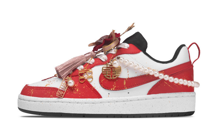 Nike Nike Court Borough Skateboard Shoes Unisex Low Top Red