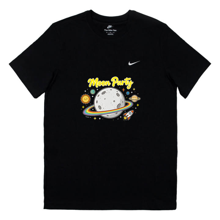 Nike Nike T Shirts Unisex Black Crew Neck