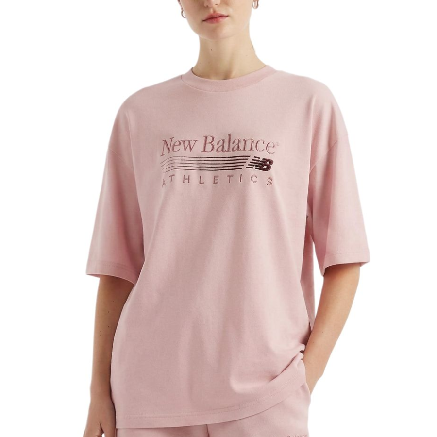 New Balance New Balance T Shirts Women's Pink Chalk Crew Neck