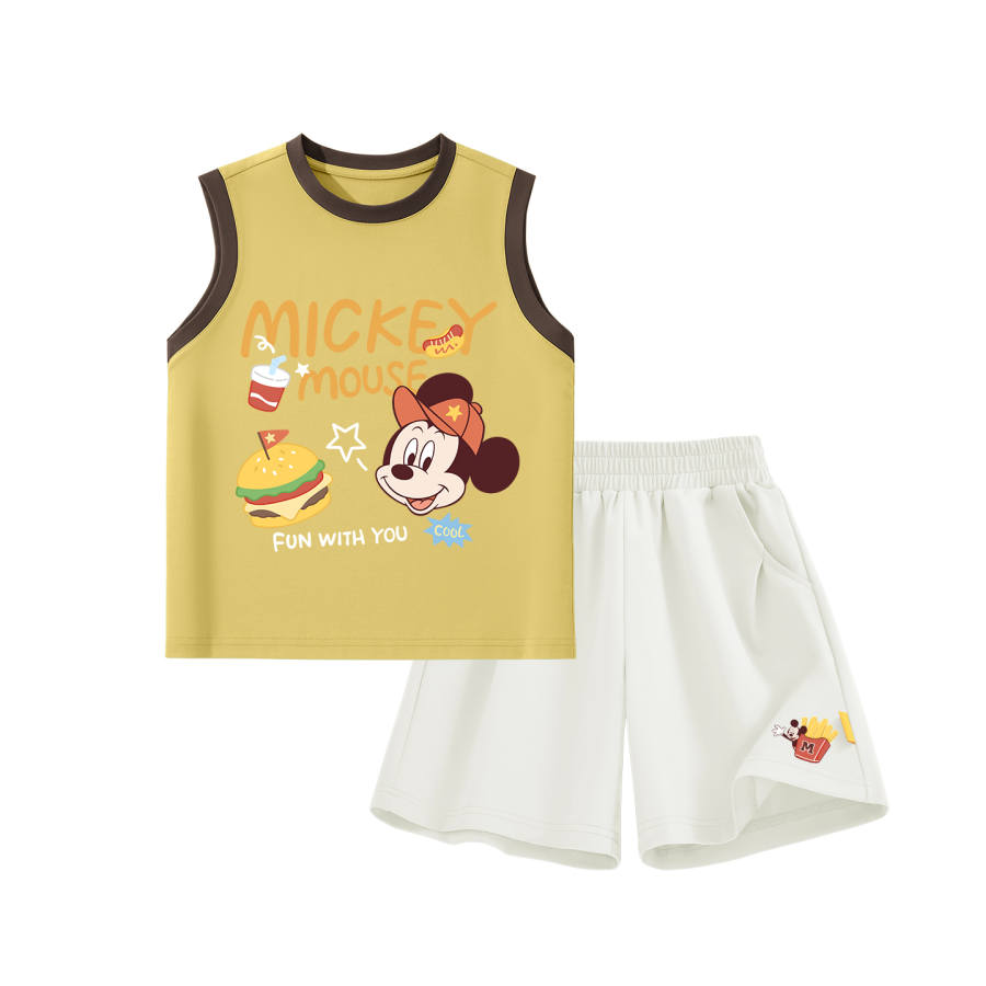 Disney Kids Casual Sportswear Crew Neck Thin Stretch