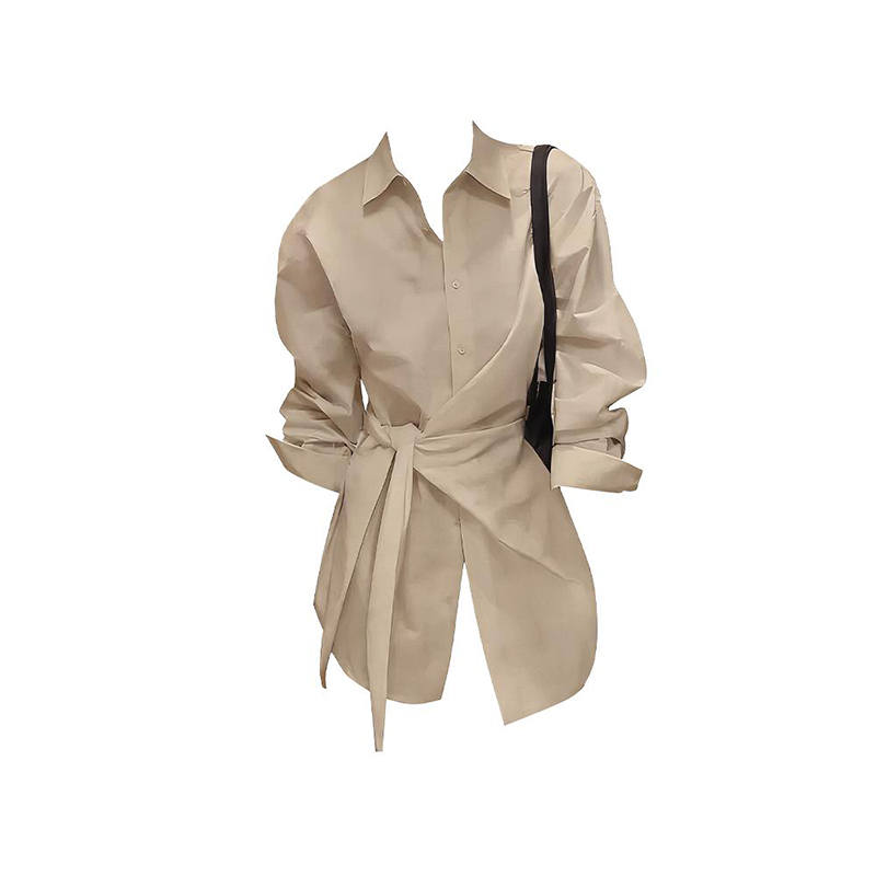 MARIE·COCO Shirts Women's Shirt Lapel Moderate Nipped In Waist