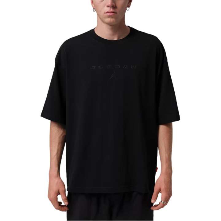 Jordan Jordan Flight T Shirts Men's Black Crew Neck