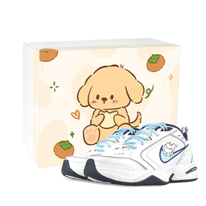 Nike Nike Air Monarch 4 Chunky Sneakers Men's Low Top White/Blue/Gray