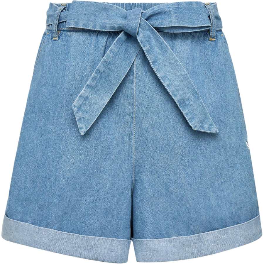 Adidas Originals Denim Shorts Women's Light Denim Blue Moderate